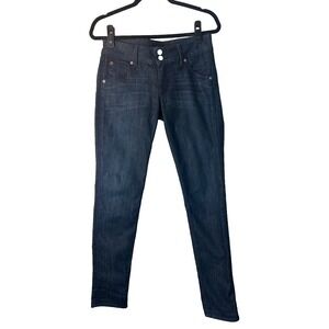 Hudson‎ Collin Flap Skinny Jeans Womens Size 27 Dark Wash Mid Rise Stretch Denim